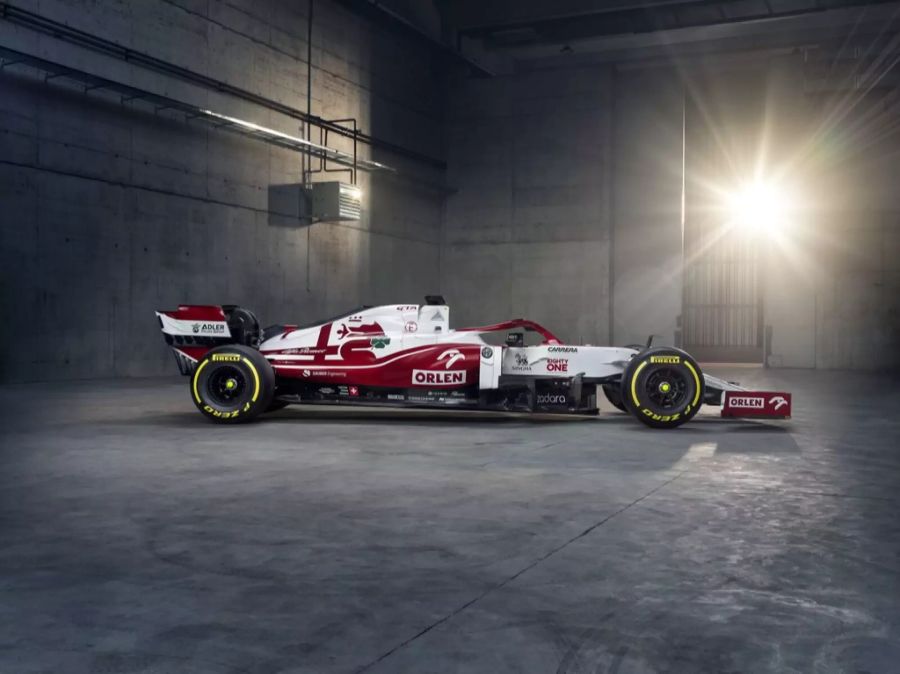 Präsentation des neuen Rennautos C41 von Alfa Romeo Racing, am Montag, 22. Februar 2021, in Warschau, Polen.