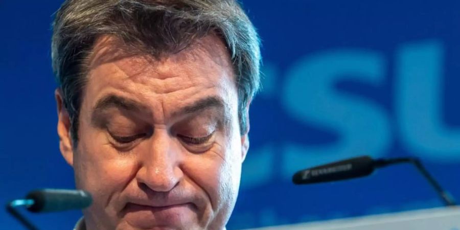 «Die Corona-Zahlen steigen und die Unionswerte fallen»: Markus Söder, CSU-Parteichef und Ministerpräsident von Bayern. Foto: Peter Kneffel/dpa