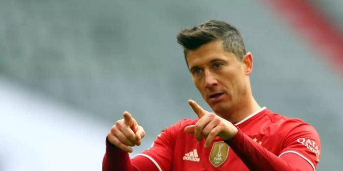 Kommt Bayern-Stürmer Robert Lewandowski noch auf die 40-Tore-Marke?. Foto: Matthias Schrader/AP POOL/dpa Kommt Bayern-Stürmer Robert Lewandowski noch auf die 40-Tore-Marke?. Foto: Matthias Schrader/AP POOL/dpa
