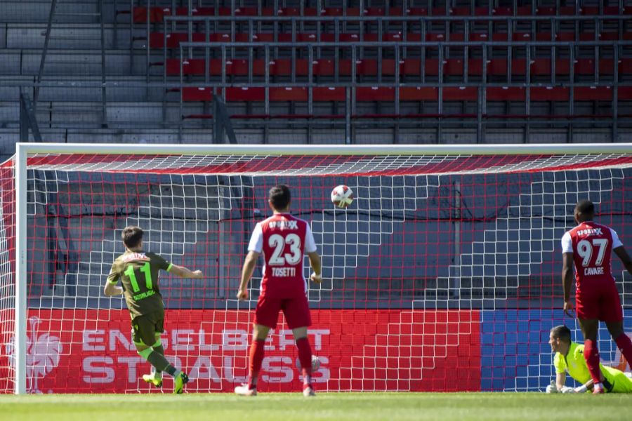 Der FC Thun geht früh in Führung.