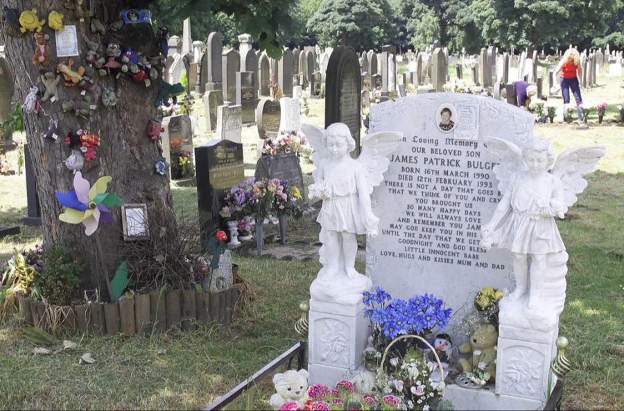 Das Grab des Kleinkindes auf dem Kirkdale-Friedhof in Liverpool.