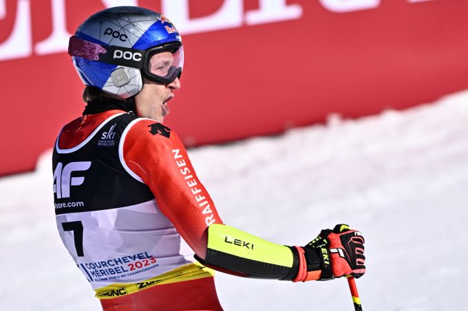 Marco Odermatt verpasst an der WM 2023 das Podest im Super-G knapp. WM Marco Odermatt