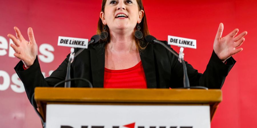 Linken-Chefin Janine Wissler setzt sich für höhere Zahlungen bei der Kindergrundsicherung ein.