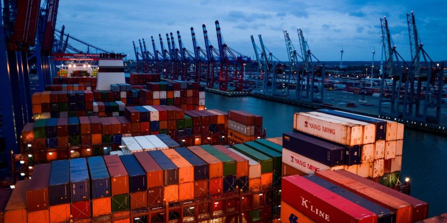 Container in Hamburg am Burchardkai