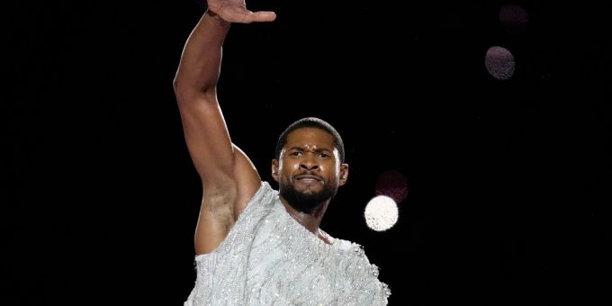 Usher hatte in der Halbzeitpause des Super Bowls einen grossen Auftritt. usher diddy