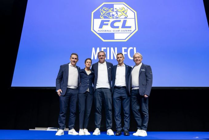 Der Verwaltungsrat des FC Luzern besteht aus (von links): Laurent Prince, Ursula Engelberger-Koller, Präsident Stefan Wolf, Daniel Britschgi und Josef Bieri. FC Luzern