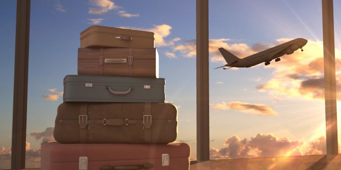 Koffer, Gepäck, Flugzeug