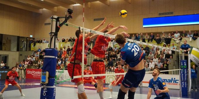Volley Amriswil verlor am Samstag, 16. März 2024 im Halbfinal gegen den Lausanne Universités Club mit 1:3. Volley Amriswil gegen den Lausanne Universités Club