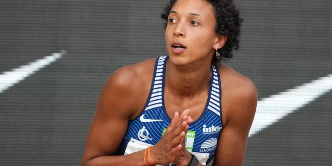 Weitsprung-Olympiasiegerin Malaika Mihambo. Weitsprung-Olympiasiegerin Malaika Mihambo.