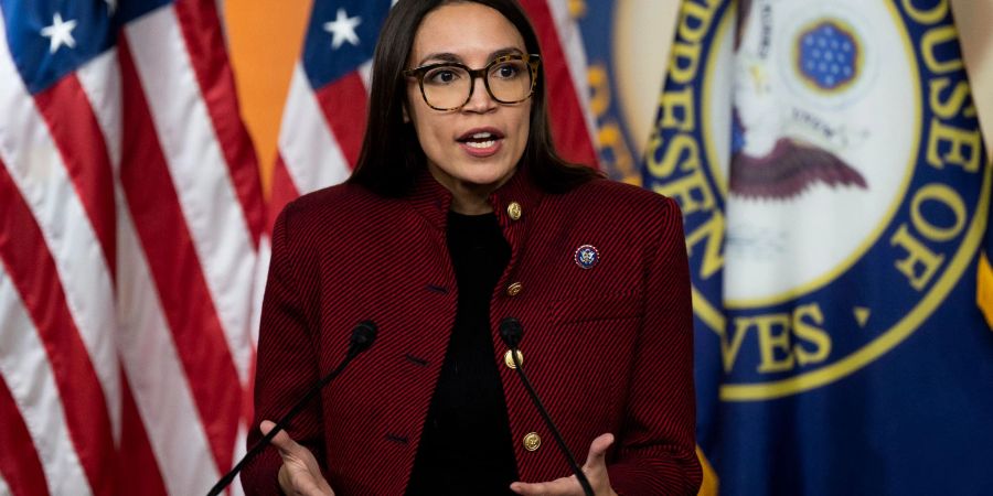 Die US-Abgeordnete Alexandria Ocasio-Cortez ist die Leitfigur des linken Flügels.