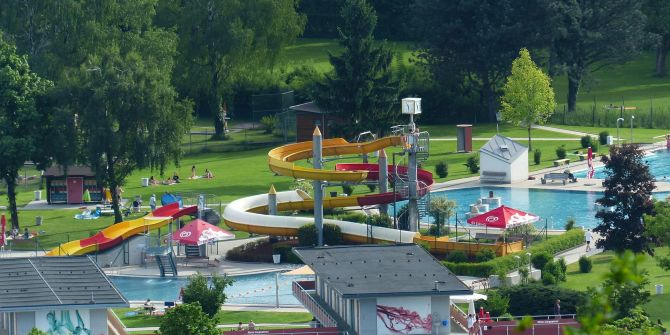 Wasserutsche Sommer Park Freizeit