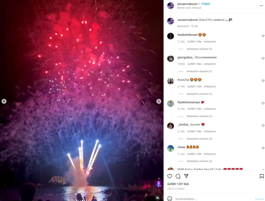 Sogar ein Feuerwerk gab es zur Feier des Abends.