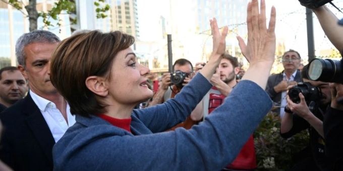 Canan Kaftancioglu am 12. Mai in Istanbul Canan Kaftancioglu am 12. Mai in Istanbul