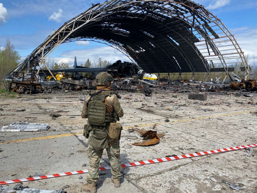 In Hostomel haben russische Truppen Verwüstung angerichtet.