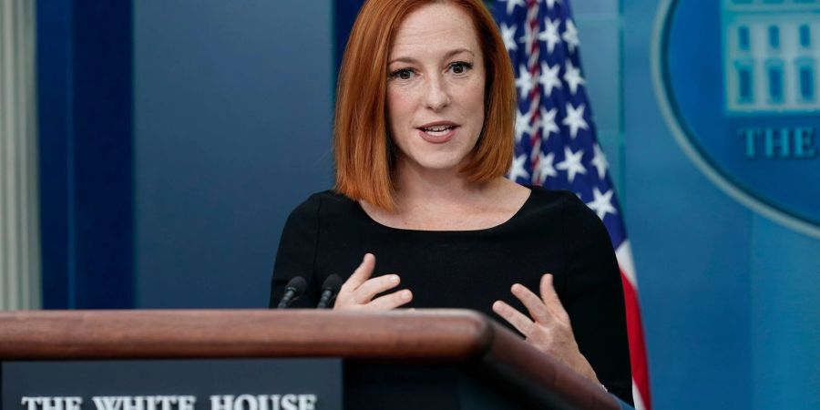 Die Pressesprecherin des Weissen Hauses Jen Psaki sagte, die Entscheidung über den Gefangenenaustausch sei für den Präsidenten schwer gewesen.