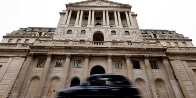 Die Bank of England in London. Bank of England