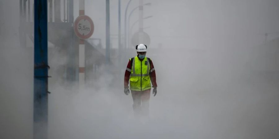 Der Düngemittelhersteller Yara in Le Havre, Frankreich