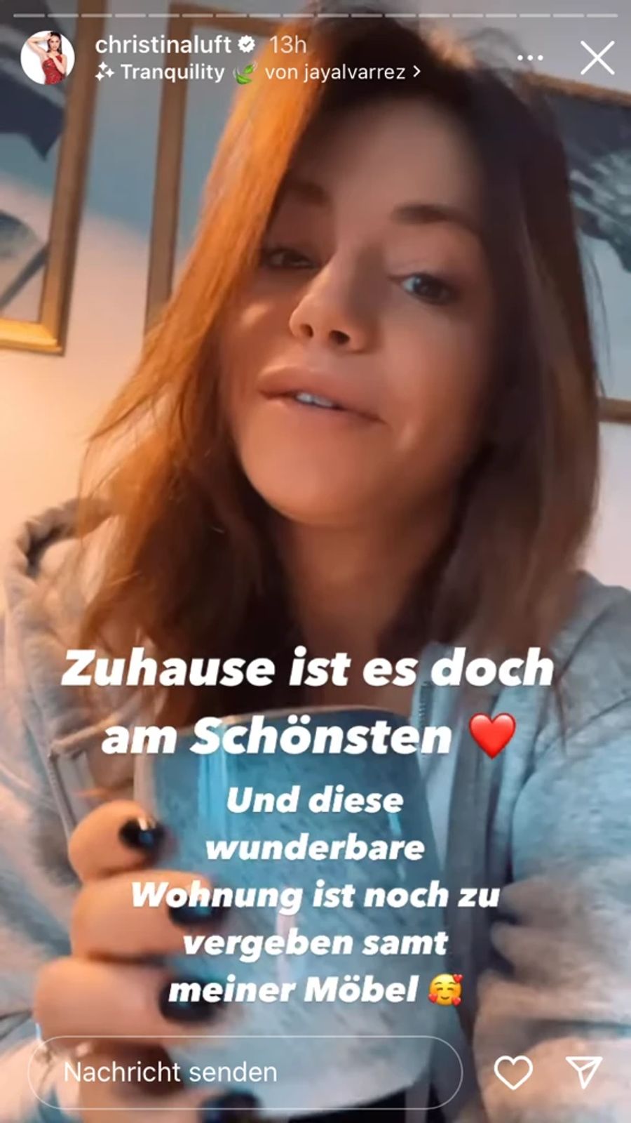 Christina Lufts Wohnung ist noch zu haben – samt Möbeln!