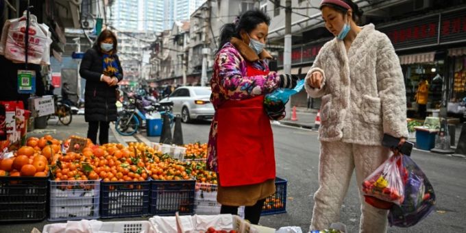 Markt in Wuhan Markt in Wuhan