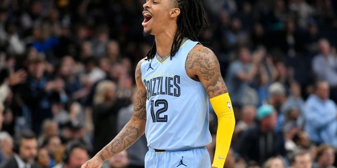 Ja Morant von den Memphis Grizzlies. Ja Morant von den Memphis Grizzlies.