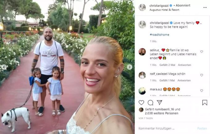 Christa Rigozzi macht mit ihrer Familie Italien-Ferien. christa