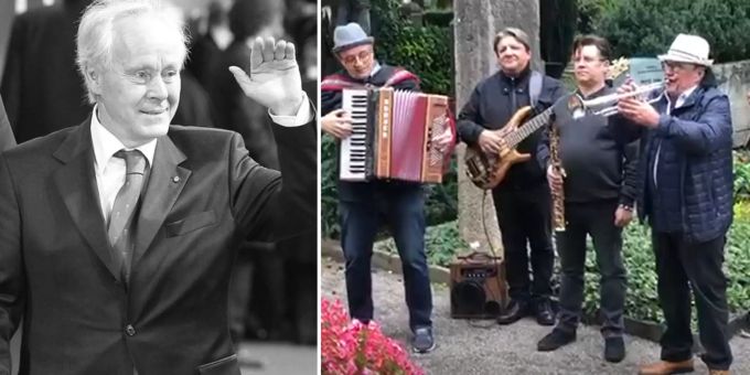 Für Köbi Kuhn (†76) - Hier spielt Band am Grab ein Geburi-Ständchen