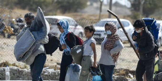 Flüchtlinge auf Lesbos. (Symbolbild) Flüchtlinge auf Lesbos