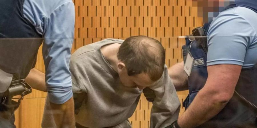 Der Attentäter von Christchurch anders als befürchtet doch nicht mehr selbst das Wort ergreifen. Foto: John Kirk-Anderson/The Press/AAP/dpa