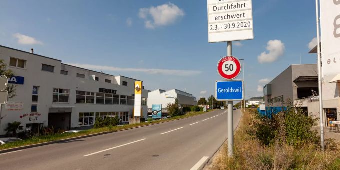 Gemeinde - In Geroldswil wird die Huebwiesenstrasse gesperrt