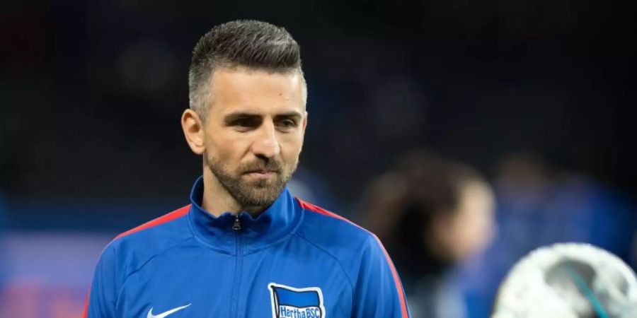 Stürmt inzwischen für Schalke 04: Ex-Hertha-Kapitän Vedad Ibisevic. Foto: Soeren Stache/dpa-Zentralbild/dpa