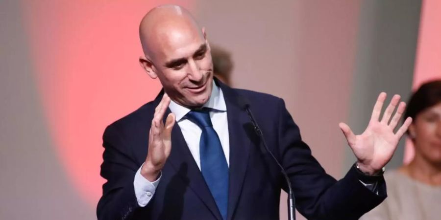 Ist als Präsident des spanischen Fussballverbandes RFEF wiedergewählt woren: Luis Rubiales. Foto: Afp7/Zuma Press/dpa