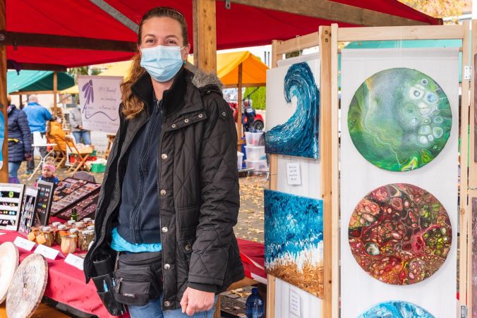 Sandra Bussmann kreiert diese besonderen Kunstwerke.