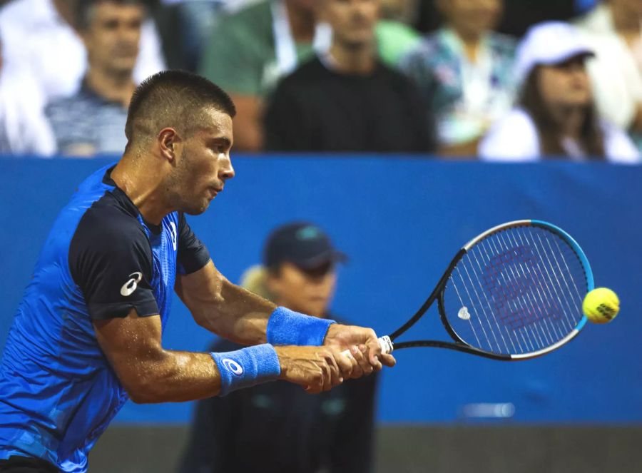 Borna Coric an der von Novak Djokovic organisierten Adria Tour.