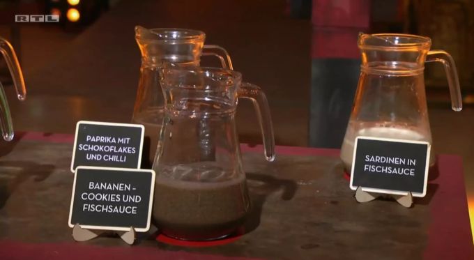 «Sommerhaus der Stars»: Eine kleine Auswahl der Ekelcocktails. «Sommerhaus der Stars»