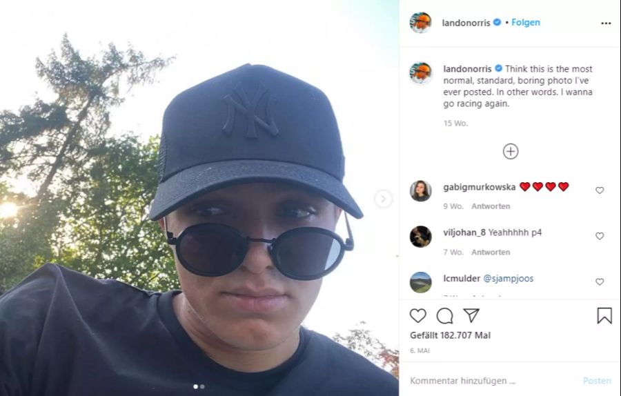 So unterhält der 20-Jährige seine 1,2 Millionen Fans auf Instagram fast täglich mit lustigen Posts und Stories.