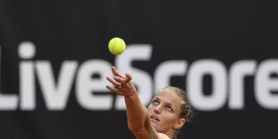 Bereits in der zweiten Runde ausgeschieden: Karolina Pliskova. Foto: Michal Kamaryt/CTK/dpa