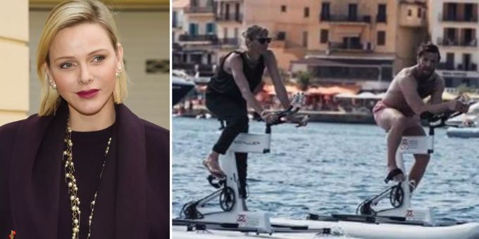 Fans rätseln - Was macht Fürstin Charlène denn da im Wasser?