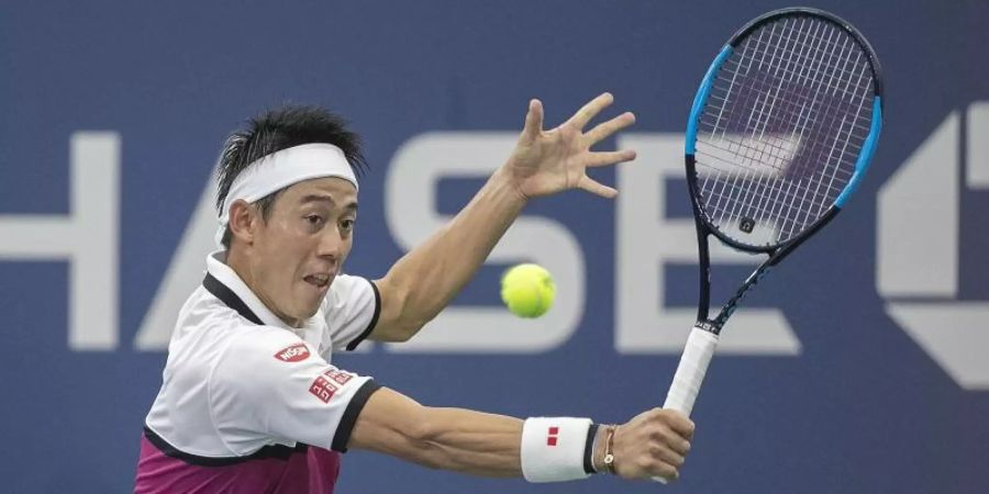 Der 30 Jahre alte japanische Tennisprofi Kei Nishikori ist positiv auf das Coronavirus getestet worden. Foto: Javier Rojas/Prensa Internacional via ZUMA/dpa/Archivbild