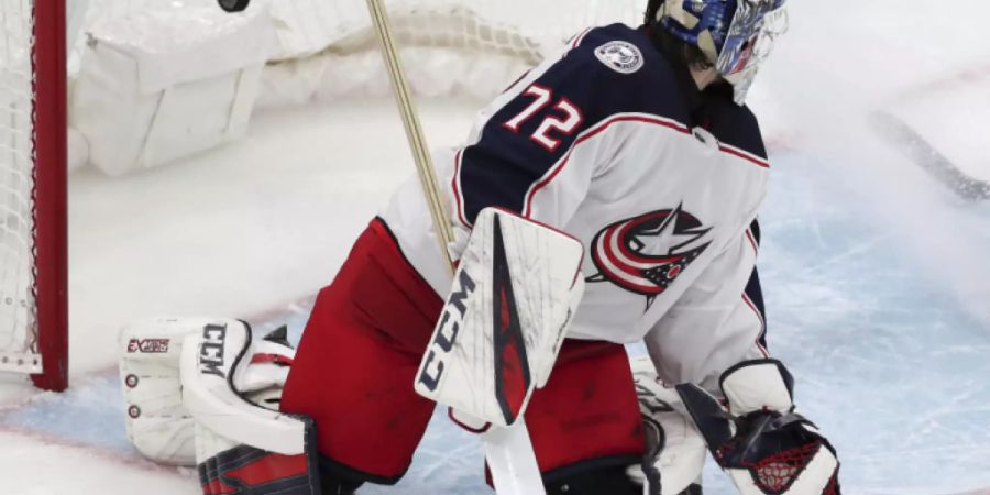 Das entscheidende Tor im Boston Garden: Columbus' Torhüter Sergej Bobrowski hat das Nachsehen
