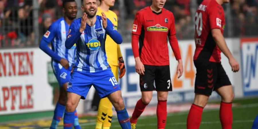 Hertha BSC verliert beim SC Freiburg. Foto: Patrick Seeger