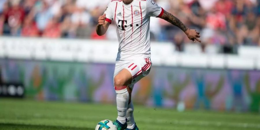 Bayern München besitzt eine einseitige Option James Rodríguez für 42 Millionen Euro fest zu verpflichten. Foto: Swen Pförtner