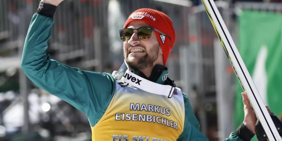 Bester deutscher DSV-Adler der Saison: Markus Eisenbichler. Foto: Darko Bandic/AP
