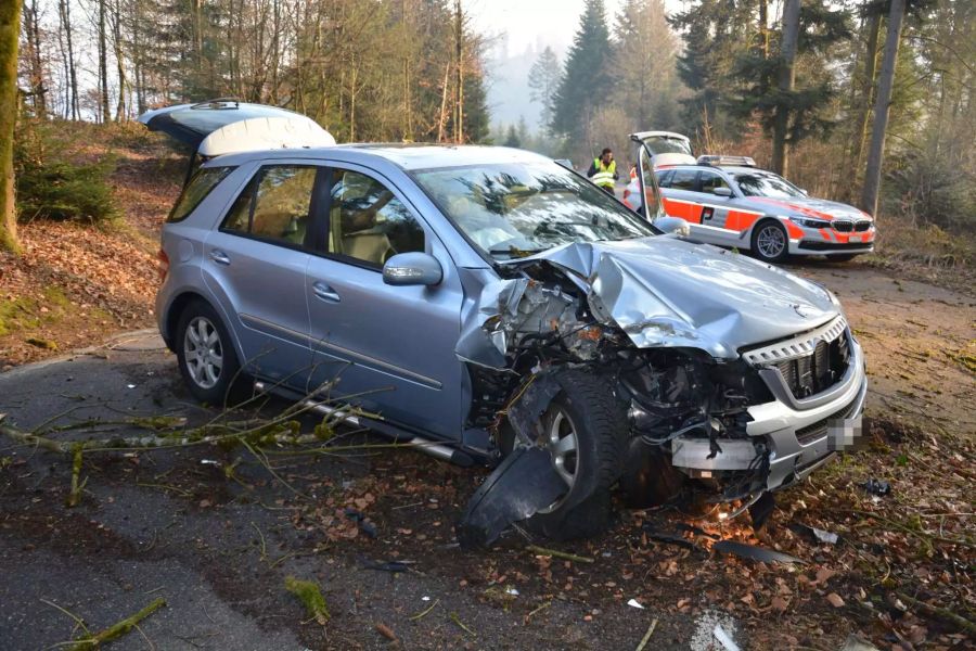 Auto Unfall Wald