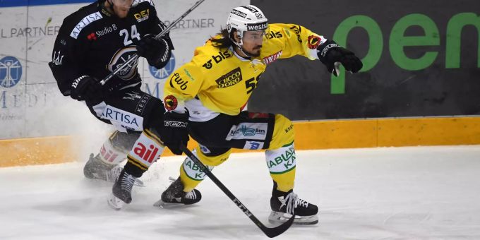 Eric Blum (SCB) im Einsatz gegen den HC Lugano. Eric Blum (SCB)
