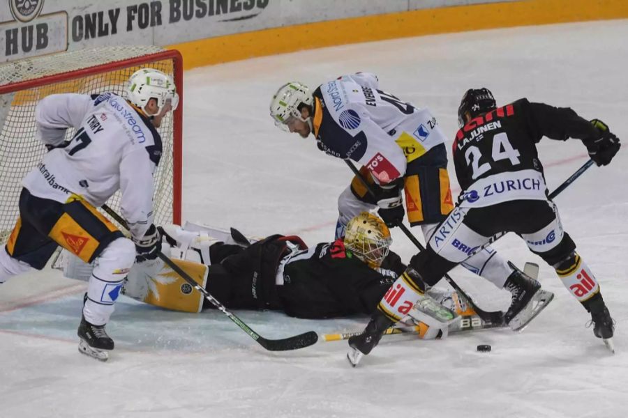 Lugano-Goalie Elvis Merzlikins