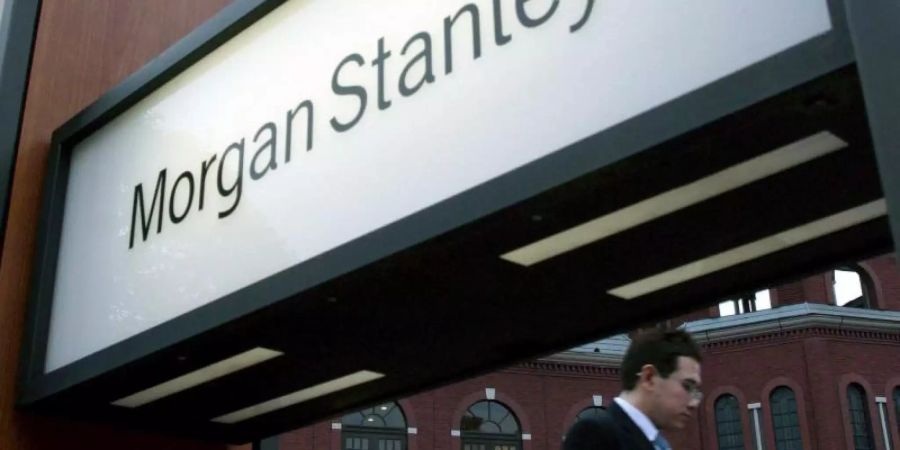 Die Erträge der Goldman-Sachs-Rivale Morgan Stanley sanken um sieben Prozent auf 10,3 Milliarden Dollar. Foto: Everett Kennedy Brown/EPA FILES/dpa