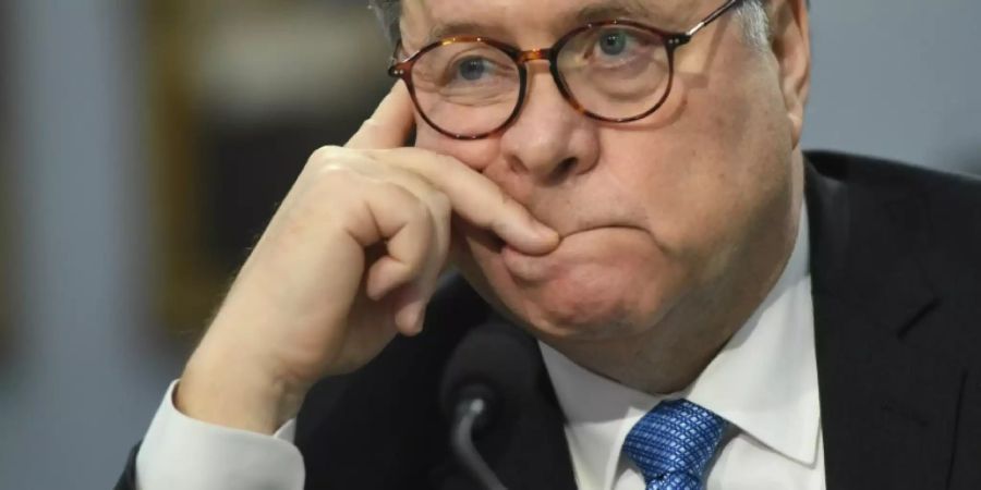 US-Justizminister Barr bei der Kongressanhörung