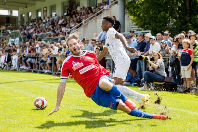 Der SC Cham (hier mit Nico Siegrist) spielte letzte Saison im Cup gegen den FC Zürich. SC Cham