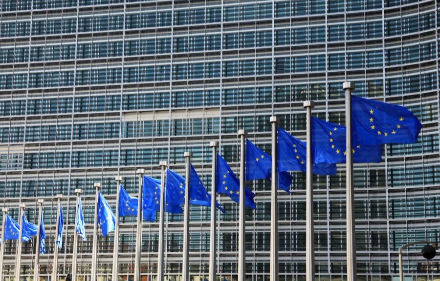 Europäische Union Flaggen Europa