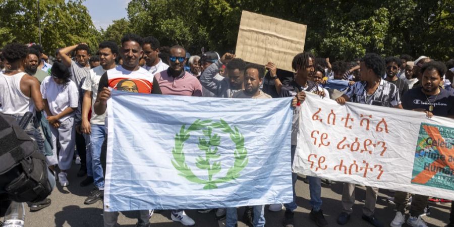 Gegendemonstration Eritrea